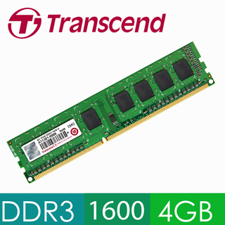 創見 Transcend 4GB DDR3 1600 桌上型記憶體