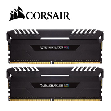 CORSAIR 海盜船 Vengeance RGB DDR4 3200 16GBx2 超頻記憶體(黑)(CMR32GX4M2D3200C16)