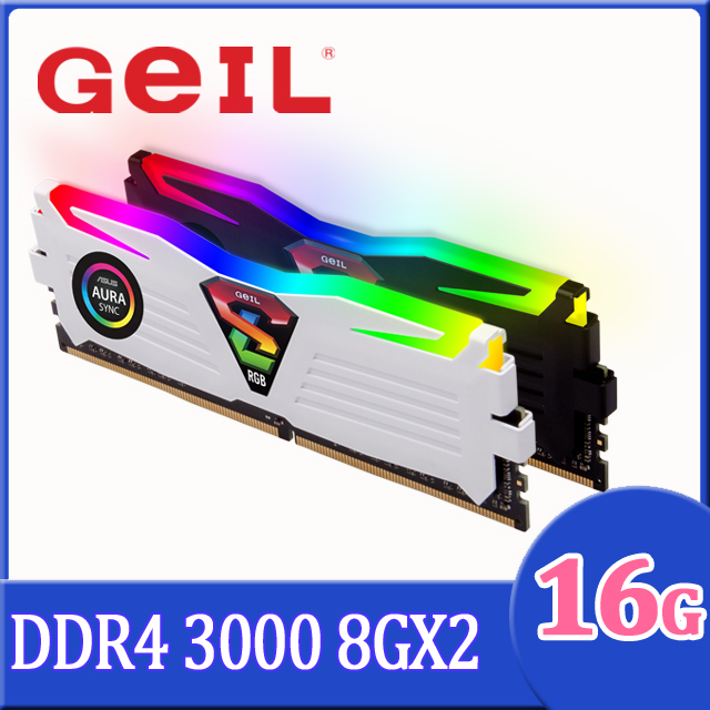 GeIL D4 RGB 極光同步系列-RGB Sync 16GB(8GX2)3000Mhz 桌上型電腦記憶體