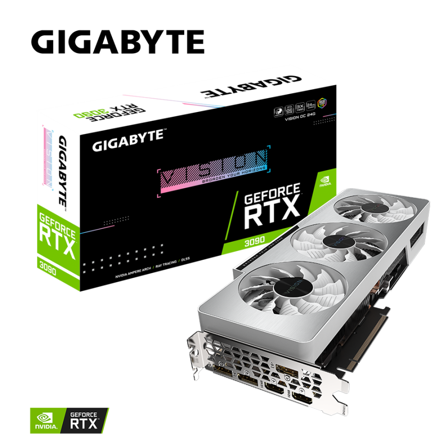 技嘉 GeForce RTX 3090 VISION OC 24G 顯示卡+1000W