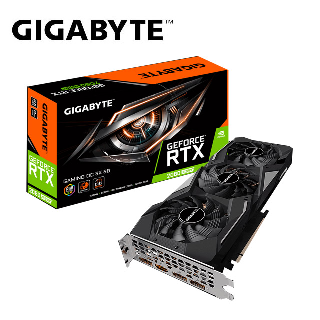 技嘉 GeForce® RTX 2060 SUPER™ GAMING OC 3X 8G 顯示卡