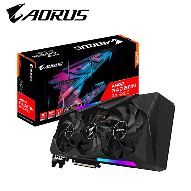 技嘉 AORUS Radeon™ RX 6800 XT MASTER TYPE C 16G 顯示卡