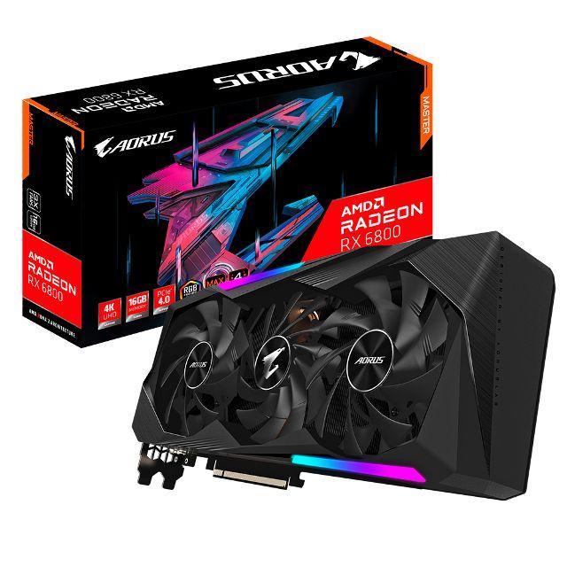 AORUS Radeon™ RX 6800 MASTER 16G 顯示卡
