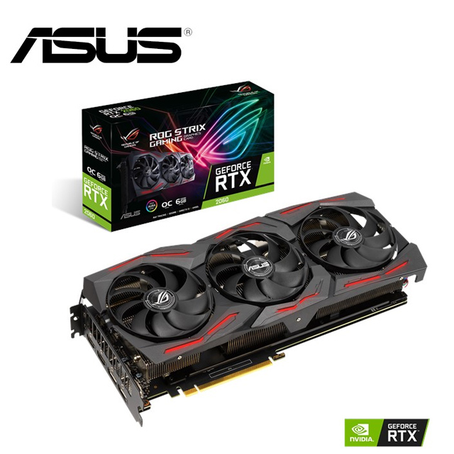 華碩 ROG STRIX GeForce RTX2060 O6G EVO GAMING 顯示卡
