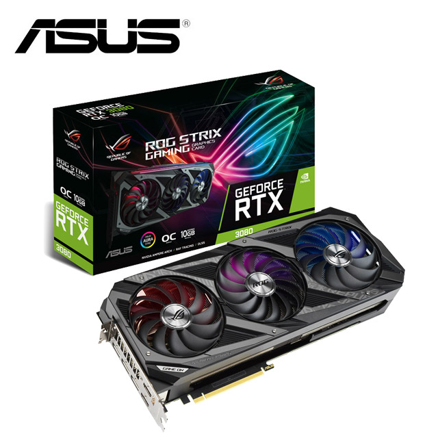 華碩 ROG Strix GeForce RTX™ 3080 O10G GAMING 顯示卡