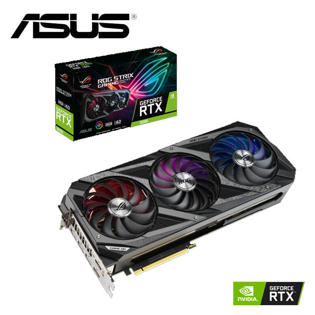 華碩 ROG STRIX GeForce RTX™ 3090 24G GAMING 顯示卡