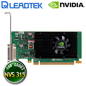 麗臺Leadtek NVIDIA Quadro NVS 315 1GB DDR3 64bit PCI-E 工作站繪圖卡