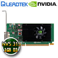 麗臺Leadtek NVIDIA Quadro NVS 315 1GB DDR3 64bit PCI-E 工作站繪圖卡