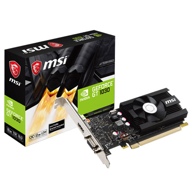 微星 GeForce GT 1030 2G LP OCV2 顯示卡