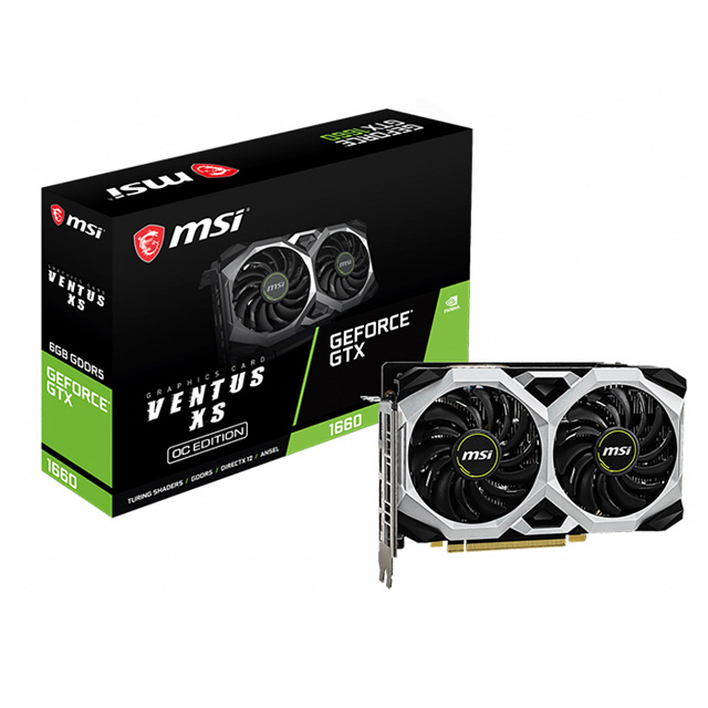 微星 GeForce GTX 1660 VENTUS XS 6G OC 顯示卡