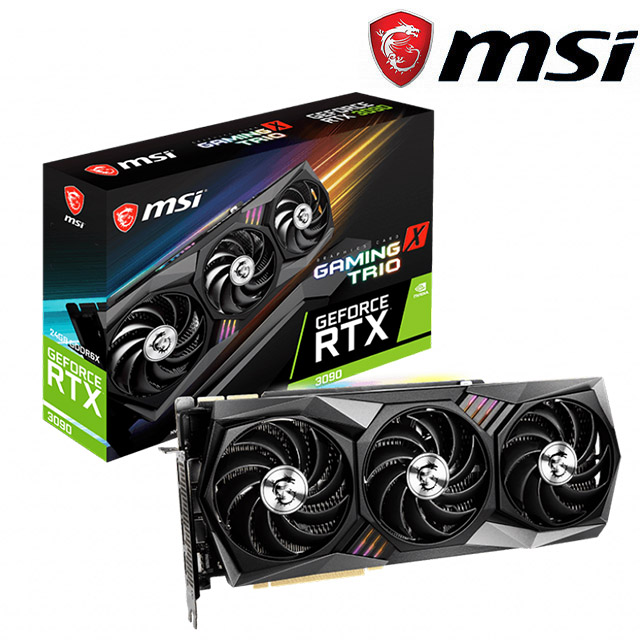 微星 GeForce RTX 3090 GAMING X TRIO 24G 顯示卡