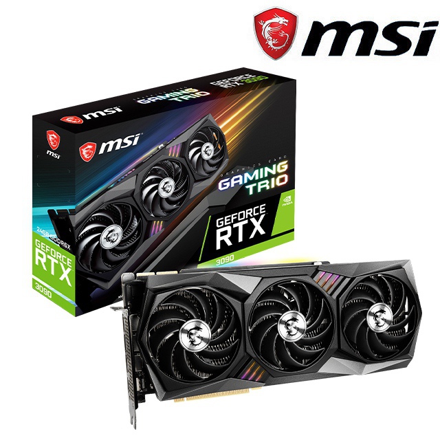 微星 GeForce RTX3090 GAMING TRIO 24G 顯示卡