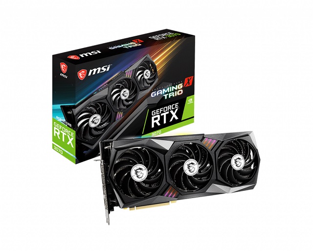 微星MSI GeForce RTX 3070 GAMING X TRIO PCI-E 顯示卡