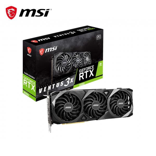 微星MSI GeForce RTX 3090 24G VENTUS 3X OC PCI-E顯示卡