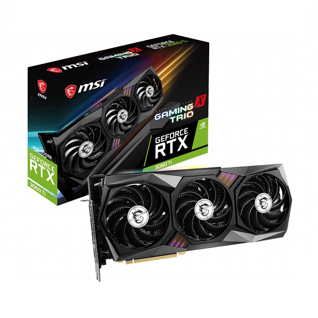 微星MSI GeForce RTX 3060 Ti 8G GAMING X TRIO PCI-E顯示卡