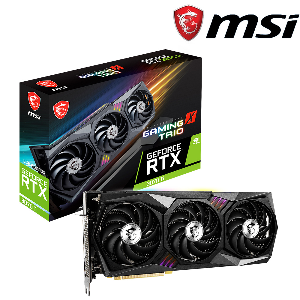微星 GeForce RTX 3070 Ti GAMING X TRIO 8G 顯示卡