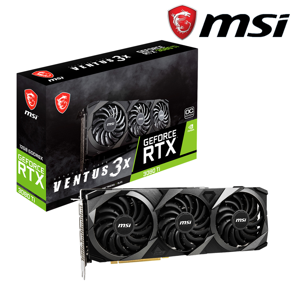 微星 GeForce RTX3080 Ti VENTUS 3X 12G OC 顯示卡
