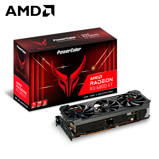 撼訊RX 6800 XT Red Devil OC RGB 16G GDDR6 256bit顯示卡