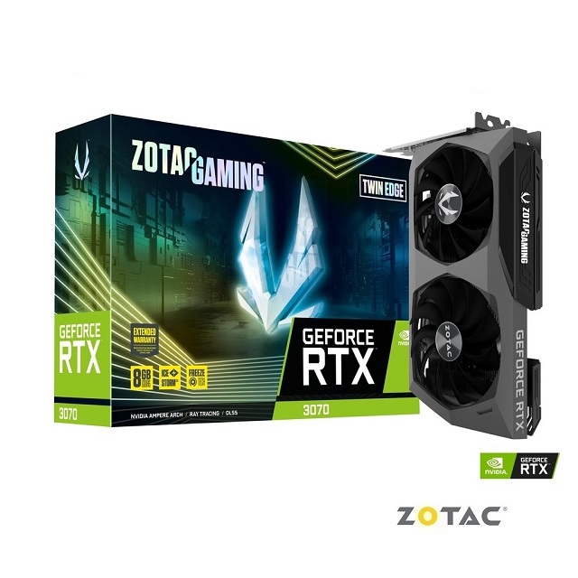 【ZOTAC】索泰ZOTAC GAMING GeForce RTX 3070 Twin Edge(ZT-A30700E-10P)