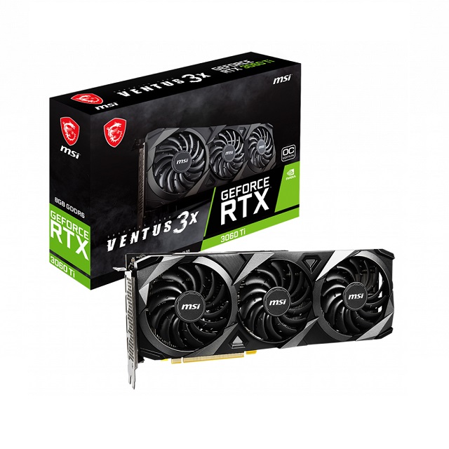 微星MSI GeForce RTX 3060 Ti 8G VENTUS 3X OC PCI-E顯示卡