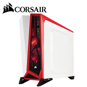 CORSAIR SPEC ALPHA電腦機殼-白紅