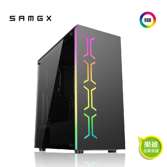 (C+P)【SAMGX】BABYLON 巴比倫 RGB鋼化玻璃ATX機殼+ SG-RX550 AI白鯊550W 電源供應器