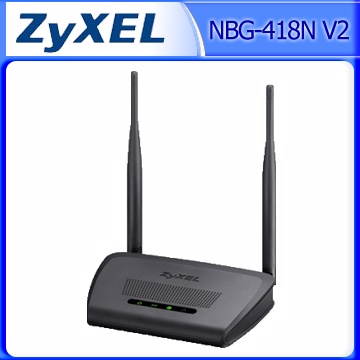 ZyXEL合勤 NBG-418N V2 無線N300家用寬頻分享器