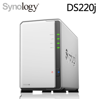 Synology群暉科技 DiskStation DS220j 2Bay NAS網路儲存伺服器