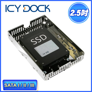 ICY DOCK EZConvert Air 空氣開放式 SATA 2.5" 轉 3.5" HDD/SSD 轉接盒 ( MB482SP-3B)