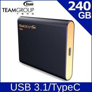 TEAM 十銓 PD400 240GB USB3.1 Type C SSD 外接式固態硬碟