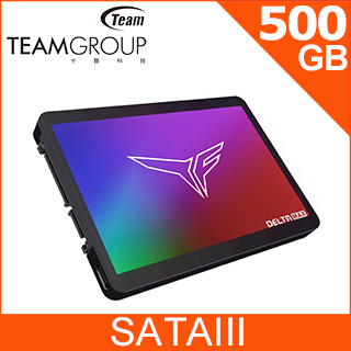 TEAM 十銓 T-Force DELTA MAX ARGB 500GB 2.5 SSD 固態硬碟