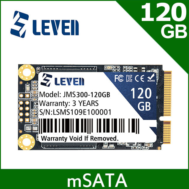 LEVEN 獵穩 JMS300系列 120GB (mSATA) SATA III SSD 固態硬碟