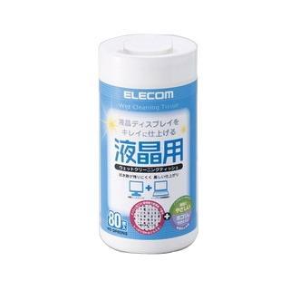 ELECOM 液晶螢幕擦拭巾-80P