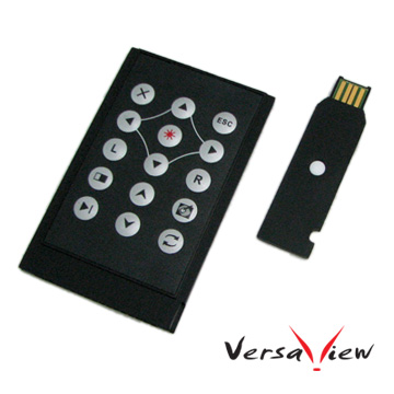 VersaView V315K 超薄卡片式RF雷射無線滑鼠簡報器(5mw)