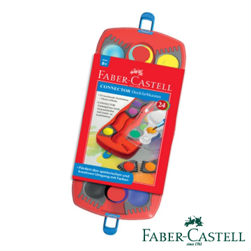 Faber-Castell 紅色系 創意連結水彩餅24色