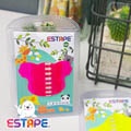 【王佳膠帶Seal King】隨手貼ESTAPE (無尾熊造型Memo可書寫)全螢光桃紅