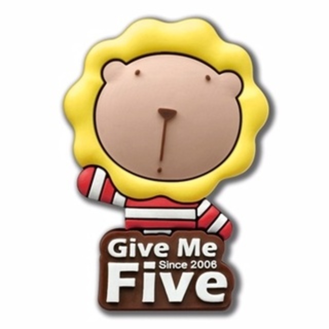 奶油狮give me 5个性磁铁