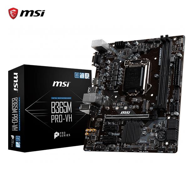 微星 MSI B365M PRO-VH 主機板 + 微星 MSI Wi-Fi 6 HERALD-AX 無線網卡