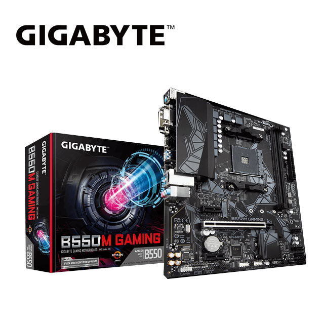 (B550M + Ryzen 5-3400G )技嘉 B550M GAMING 主機板 + Ryzen 5-3400G