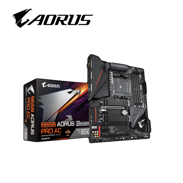 (B550 + Ryzen 9-3900X )技嘉 B550 AORUS PRO AC 主機板 + Ryzen 9-3900X