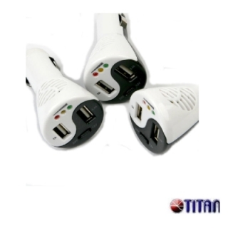 Titan太極二合一車用充電器(2Port 3A)TP-15TC