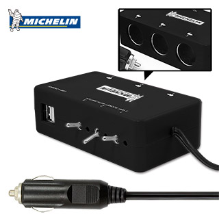 Michelin 米其林 多功能電源擴充座 3孔+2USB 4.2A 獨立LED開關