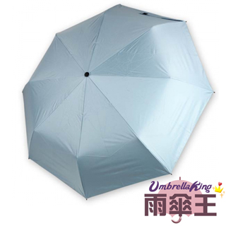 【雨傘王-終身免費維修】23吋熊安心安全自動傘-淺藍