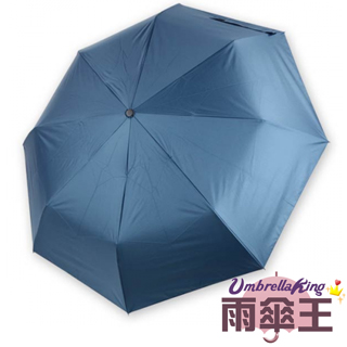 【雨傘王-終身免費維修】23吋熊安心安全自動傘-深藍