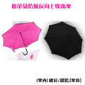 USAY 新革命防風反向上收雨傘-桃紅色系