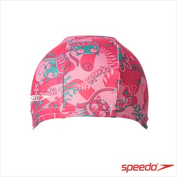 SPEEDO 兒童尼龍泳帽 粉紅