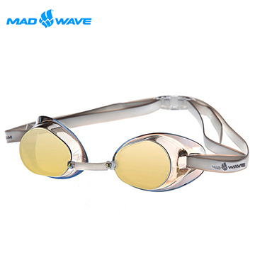 俄羅斯MADWAVE成人競技型電鍍泳鏡RACER SW MIRROR