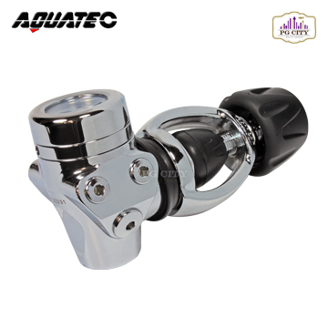 AQUATEC RG-4100F (Yoke) 技術潛水隔膜平衡式一級頭調節器 YOKE