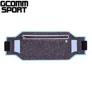 GCOMM SPORT 萊卡輕薄貼身防汗水音樂腰包 淺水藍