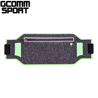 GCOMM SPORT 萊卡輕薄貼身防汗水音樂腰包 螢光綠